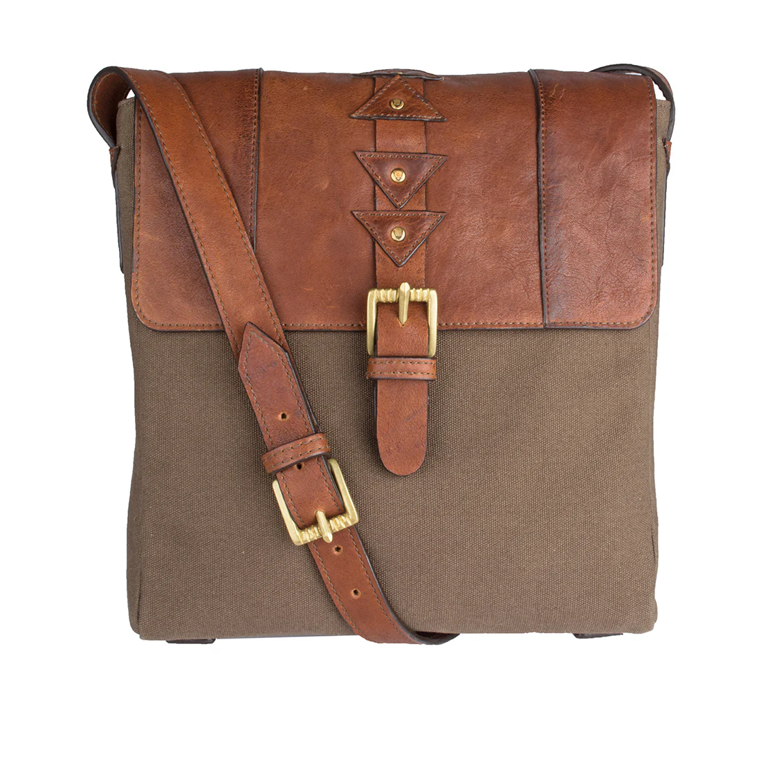 Simba 01 Green Canvas Crossbody
