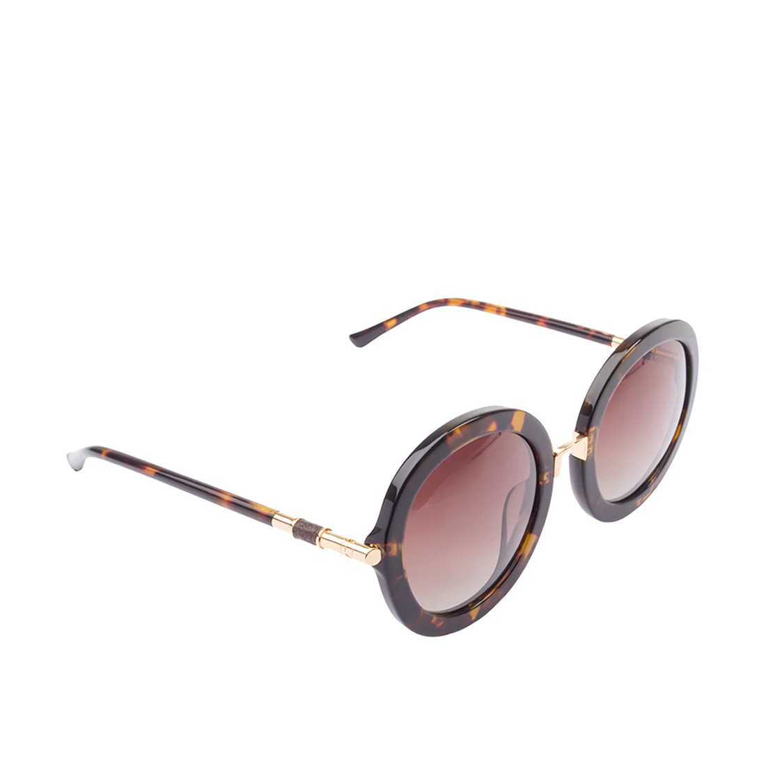Skii Women's Brown Round Sunglasses - Image 2