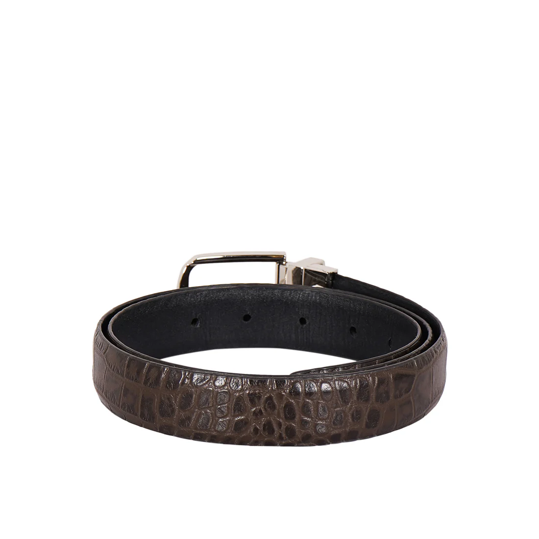 Skye Alex 01 Men's Brown Reversible Leather Belt - Image 2