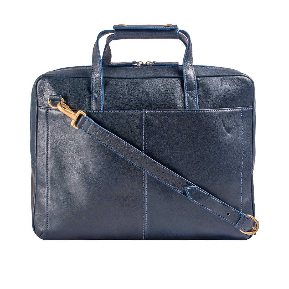 Socrates 01 Blue Leather Briefcase