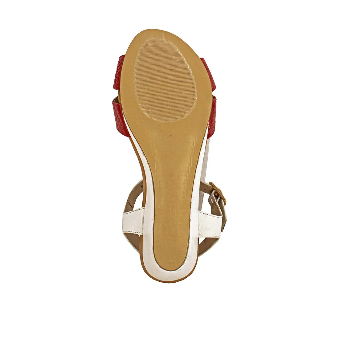 Sophia Women's Red Leather Wedges - Image 6