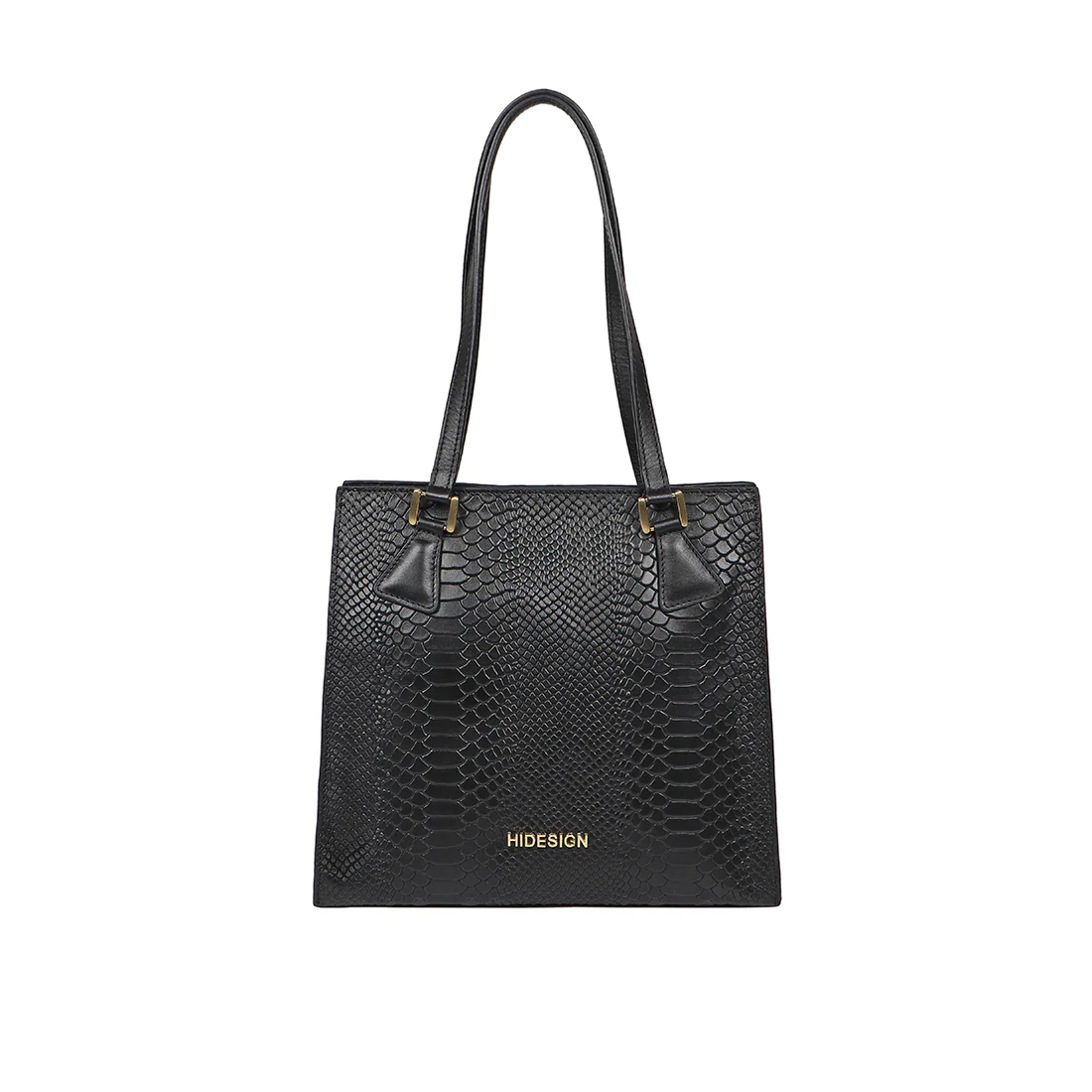 Spruce 04 Sb Black Leather Tote Bag
