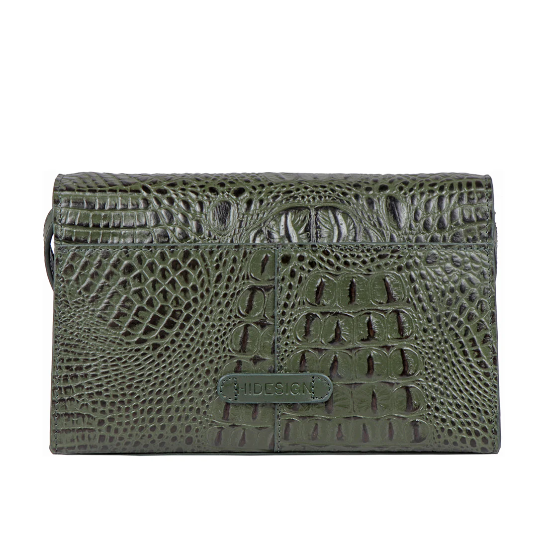 Stampa 02 Green Leather Sling Bag - Image 4