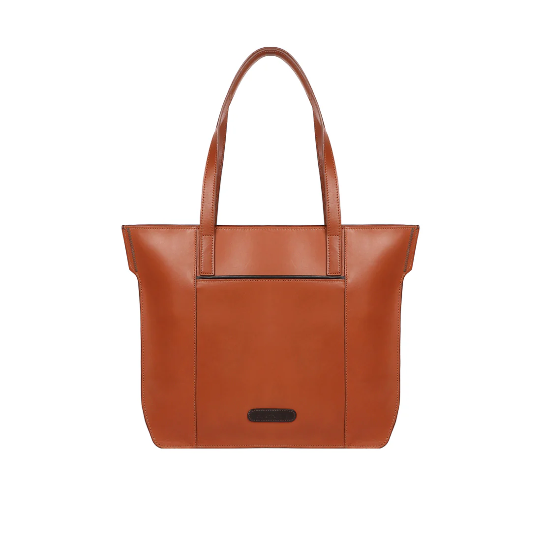 Star 01 Tan Leather Tote Bag - Image 5