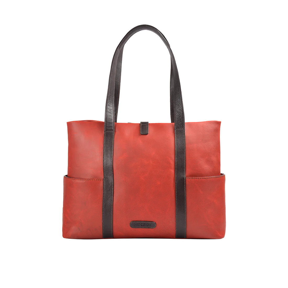 Stardust 02 Brown Leather Tote Bag - Image 3