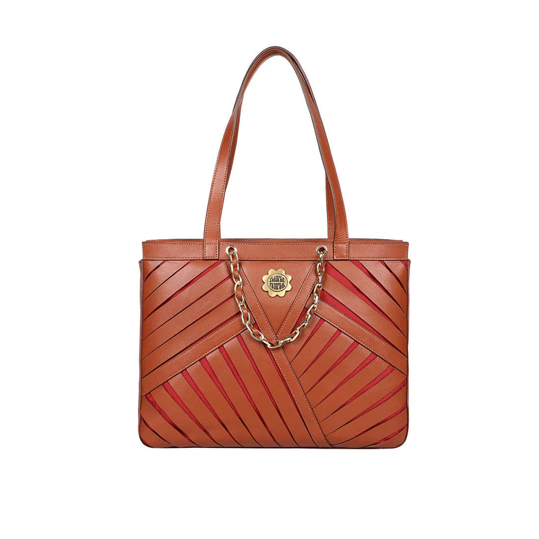 Summer 02 Tan Leather Tote Bag - Image 2