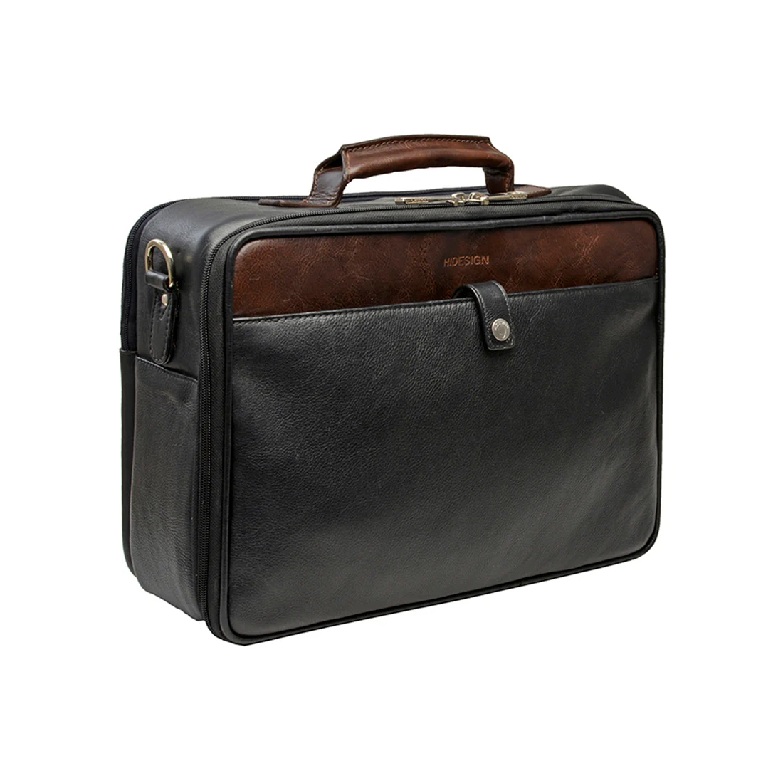 Sundown 03 Black Leather Briefcase - Image 2