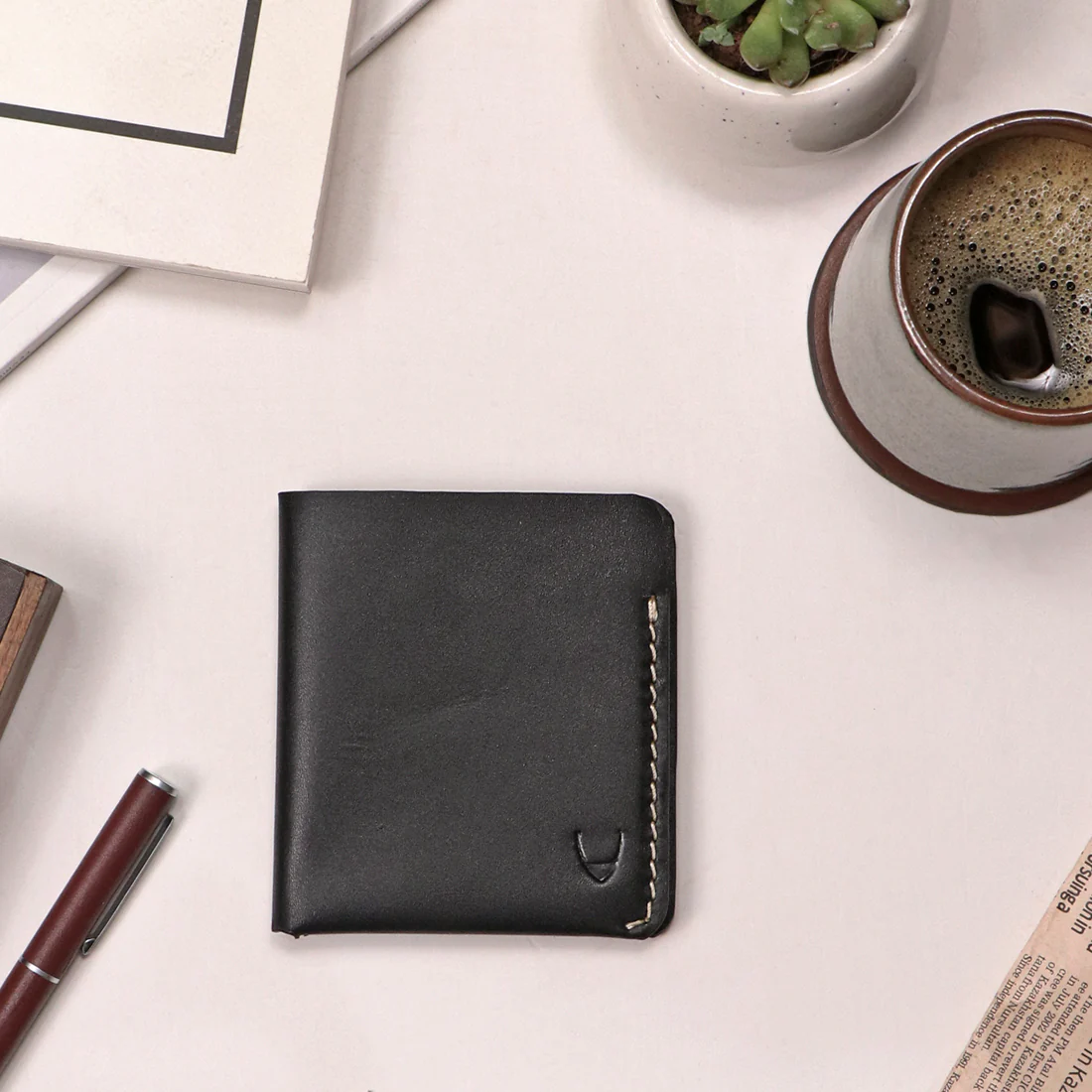 Sustain - W2 Black Leather Bi-Fold Wallet - Image 2