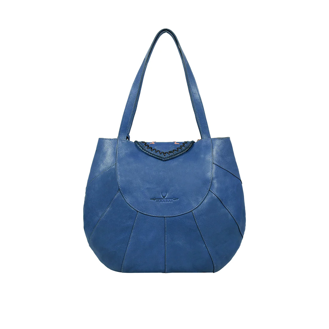 Swala 01 Blue Leather Hobo - Image 4