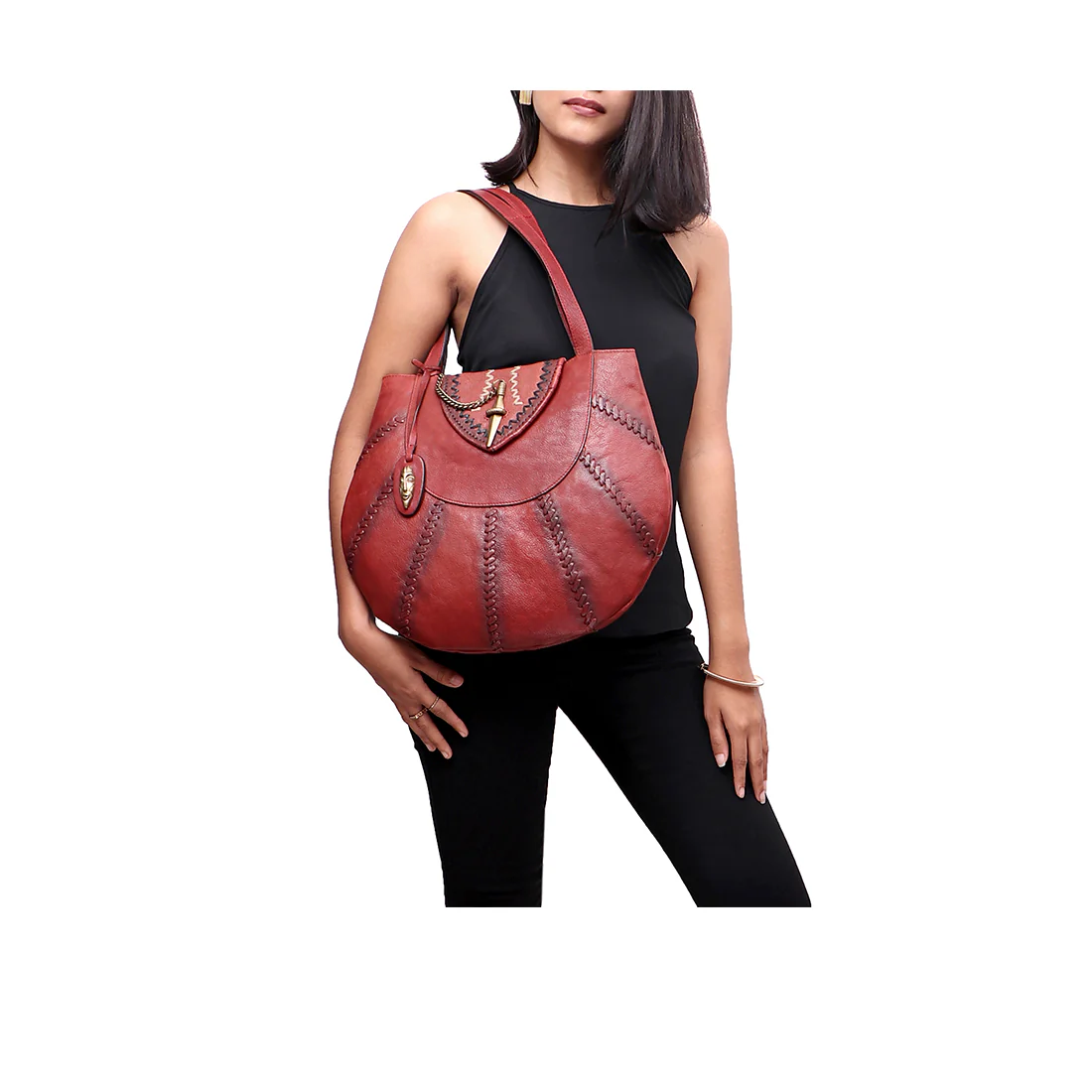 Swala 01 Marsala Leather Hobo