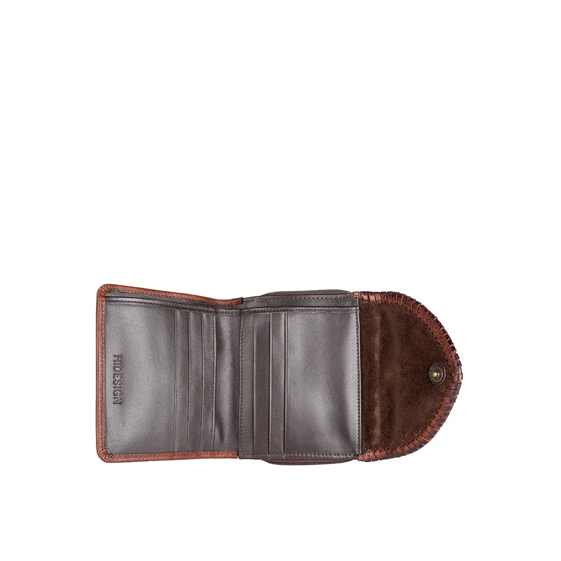 Swala W1  Brown Leather Trifold Wallet - Image 5