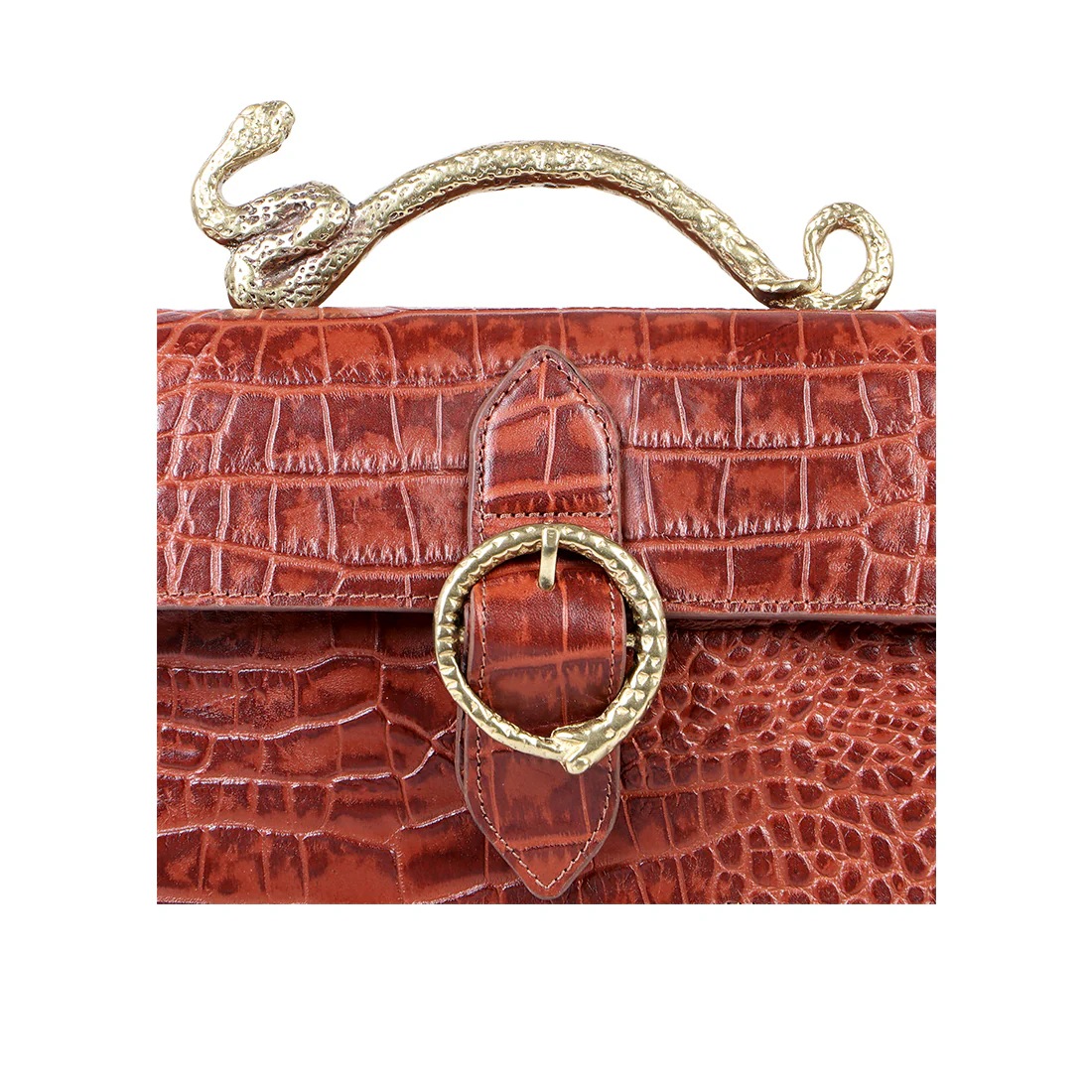 Sybil 01 Tan Leather Satchel - Image 5