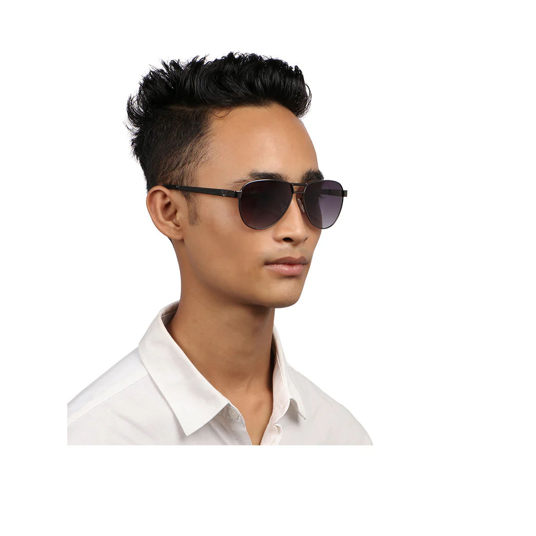 Tanzania Unisex Brown Aviator Sunglasses - Image 3