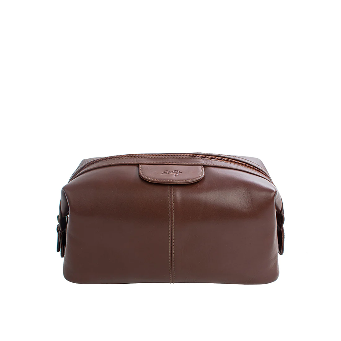 Tashi Tan Leather Wash Bag