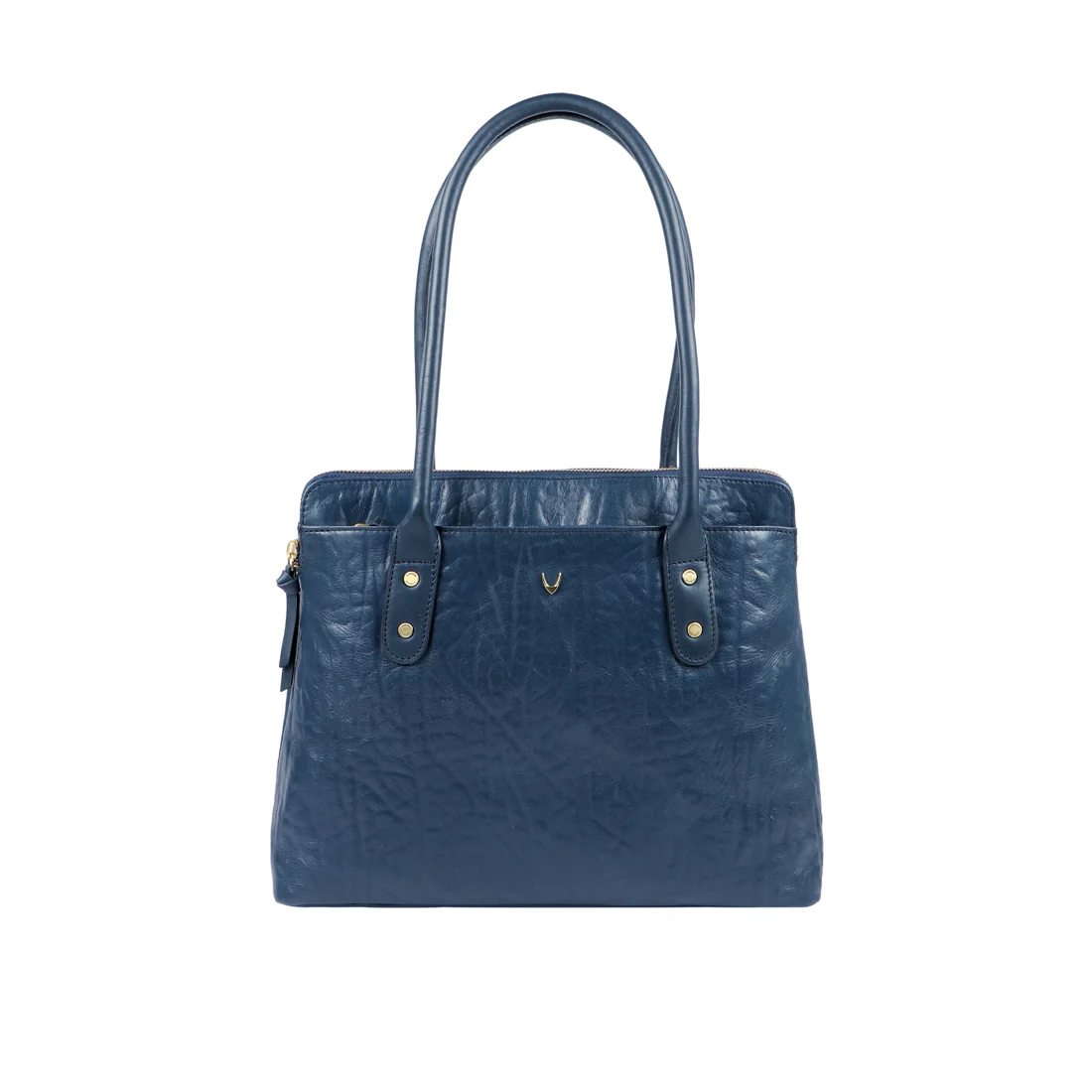 Taylor 01 Blue Leather Tote Bag