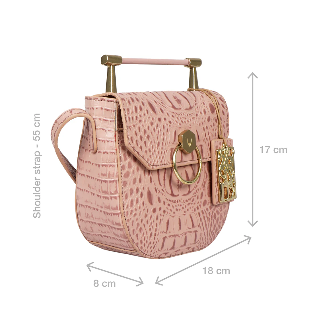 Tequila 02 Pink Leather Sling Bag - Image 3