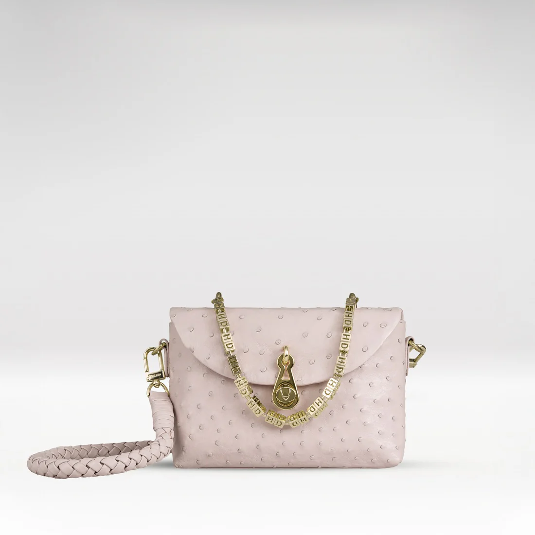 Terra 01 Pink Leather Shoulder Bag