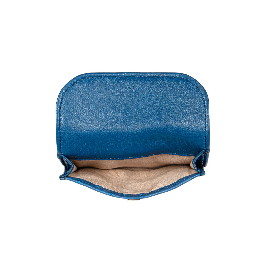 Terra W1 Blue Leather Bi-Fold Wallet - Image 10