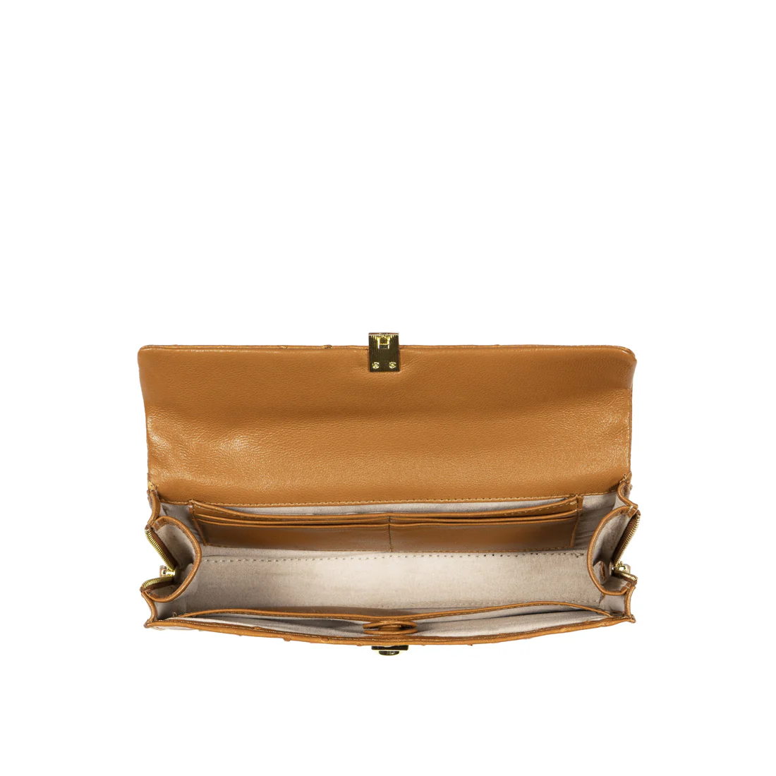 Terra W2 Tan Leather Sling Wallet - Image 6