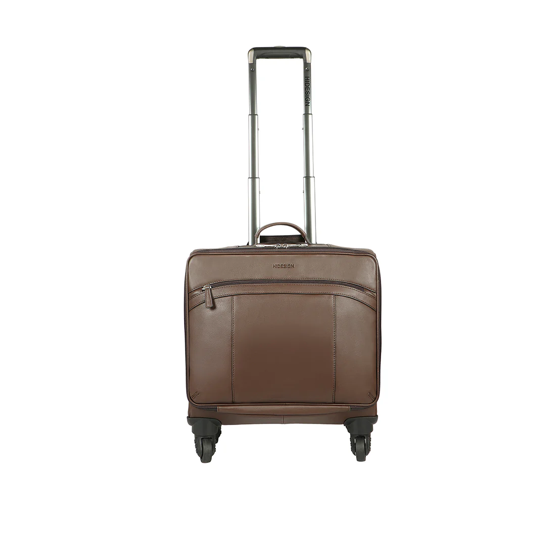 The Ridgeway 02 Brown Leather Trolley Bag - Image 3