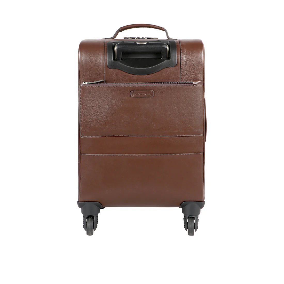 The Ridgeway 03 Brown Leather Trolley Bag - Image 4
