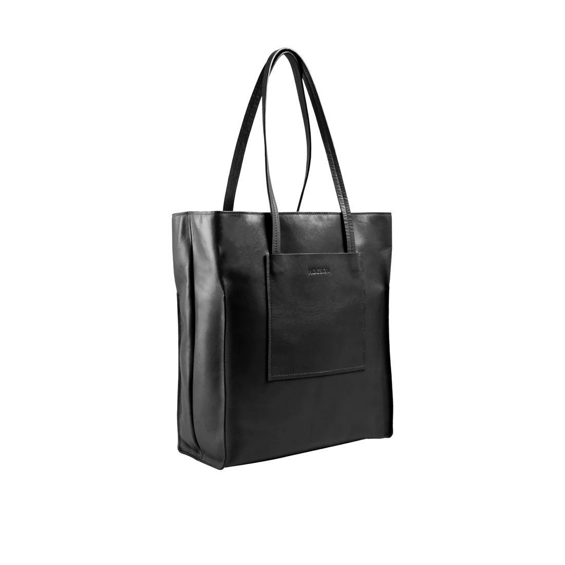 Tiffany Black Leather Tote Bag - Image 3