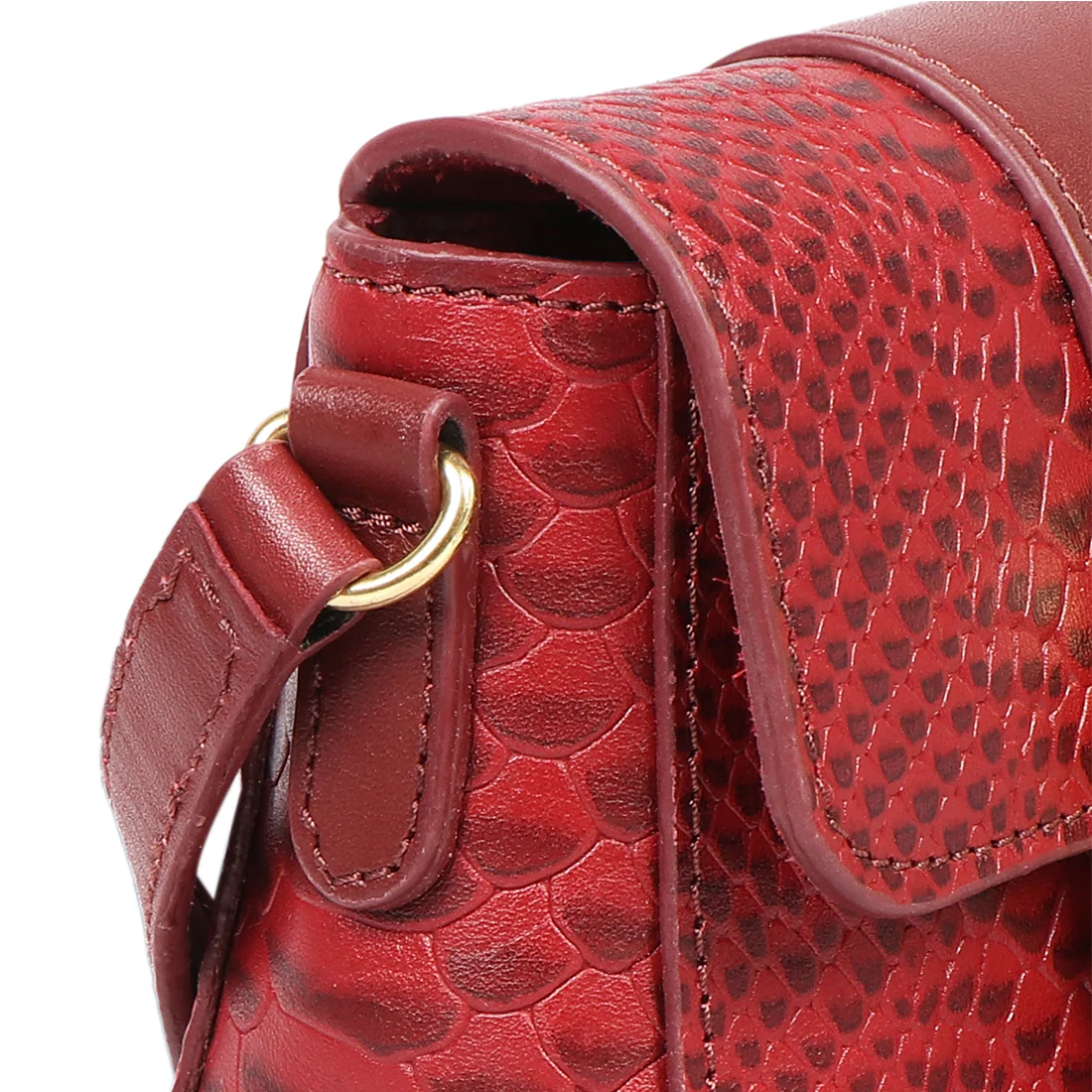 Tijuana 01 Marsala Leather Sling Bag - Image 5