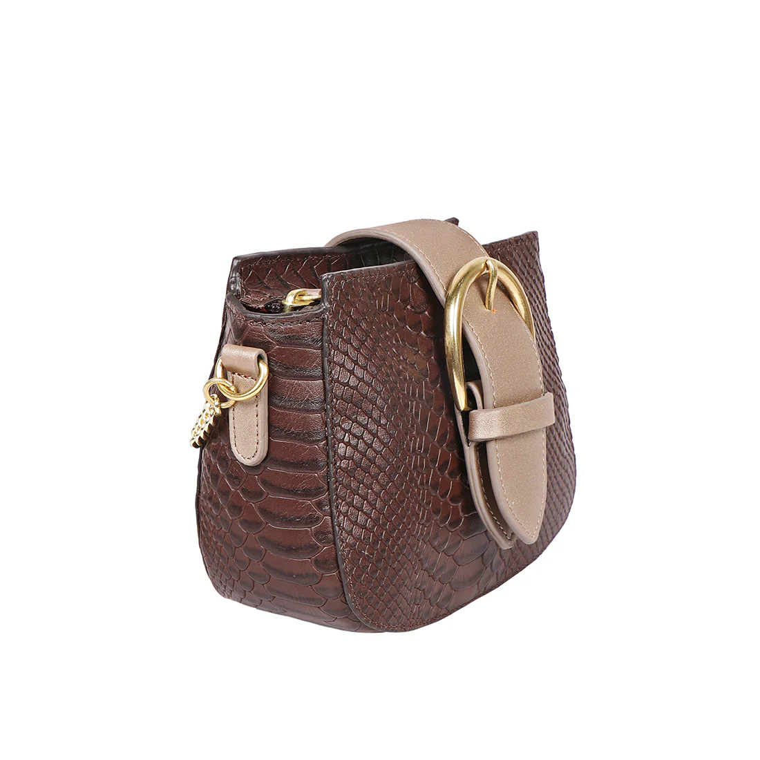 Tijuana 02 Brown Leather Sling Bag - Image 3