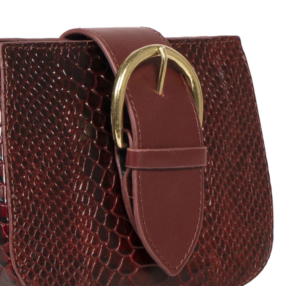 Tijuana 02 Marsala Leather Sling Bag - Image 4