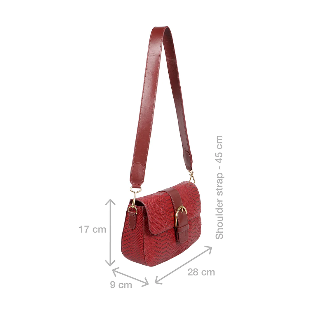 Tijuana 04 Marsala Leather Baguette - Image 3
