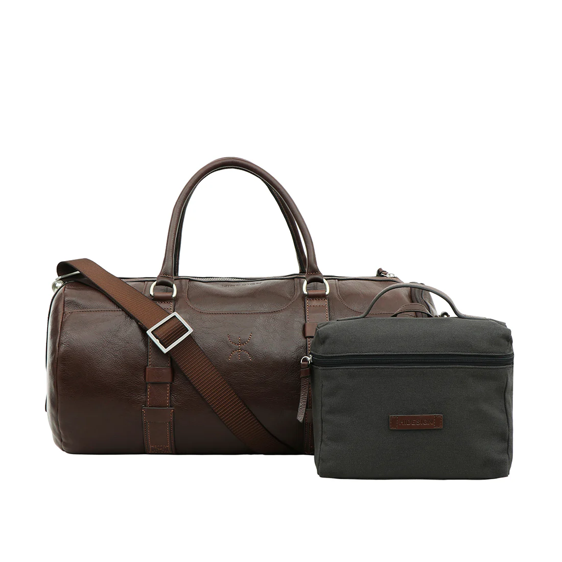 Timbuktoo - 04 Brown Leather Duffle Bag - Image 3