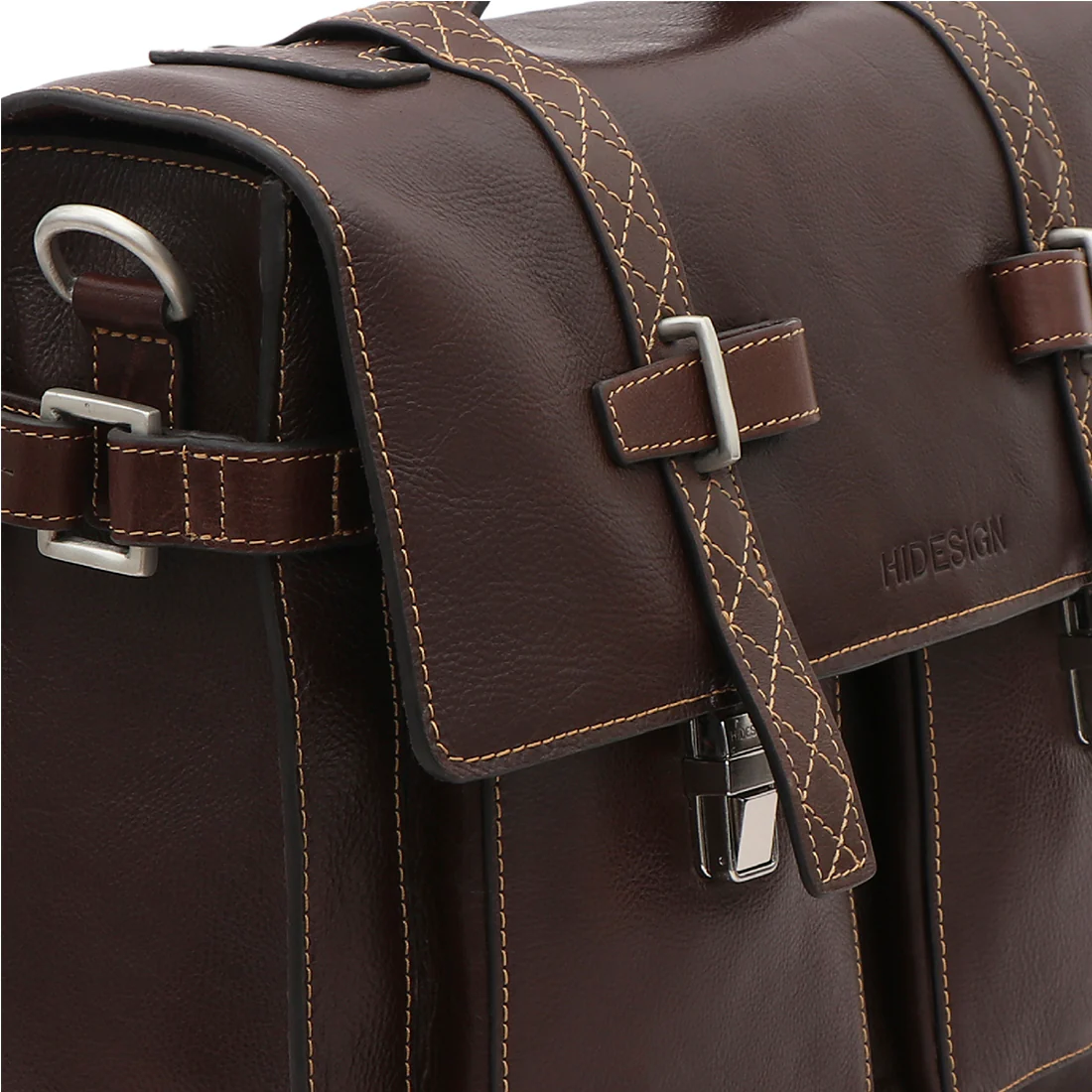 Timbuktoo - 05 Brown Leather  Briefcase - Image 5