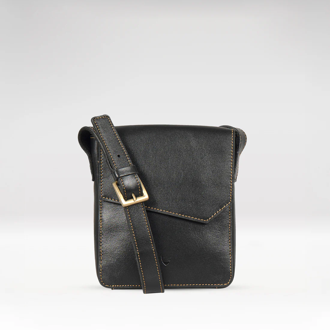 Tower 02 Black Leather Crossbody