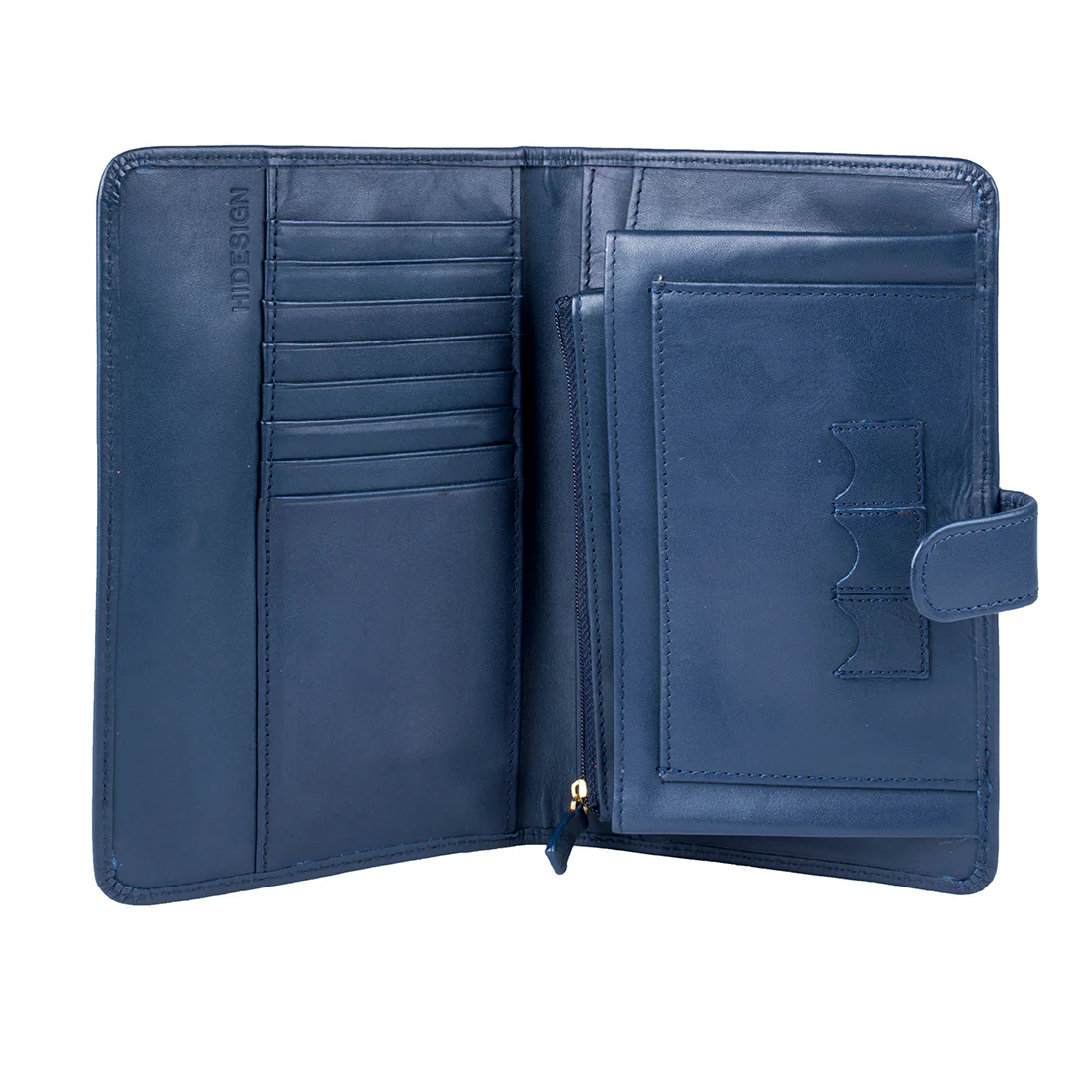 Travel Wallet Rf Blue Leather Passport Holder - Image 4