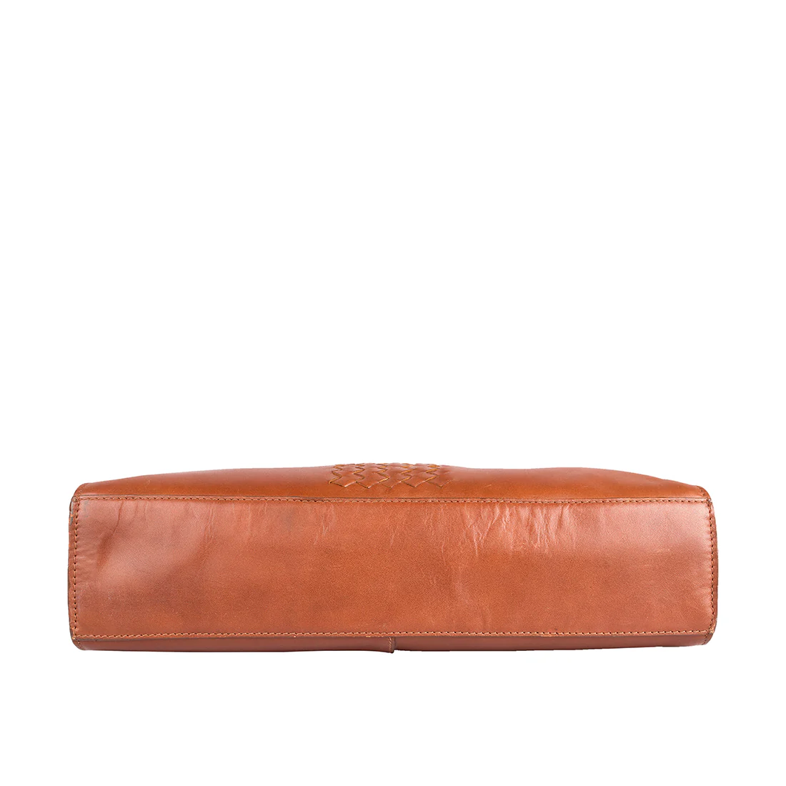 Treccia 01 Brown Leather Shoulder Bag - Image 5