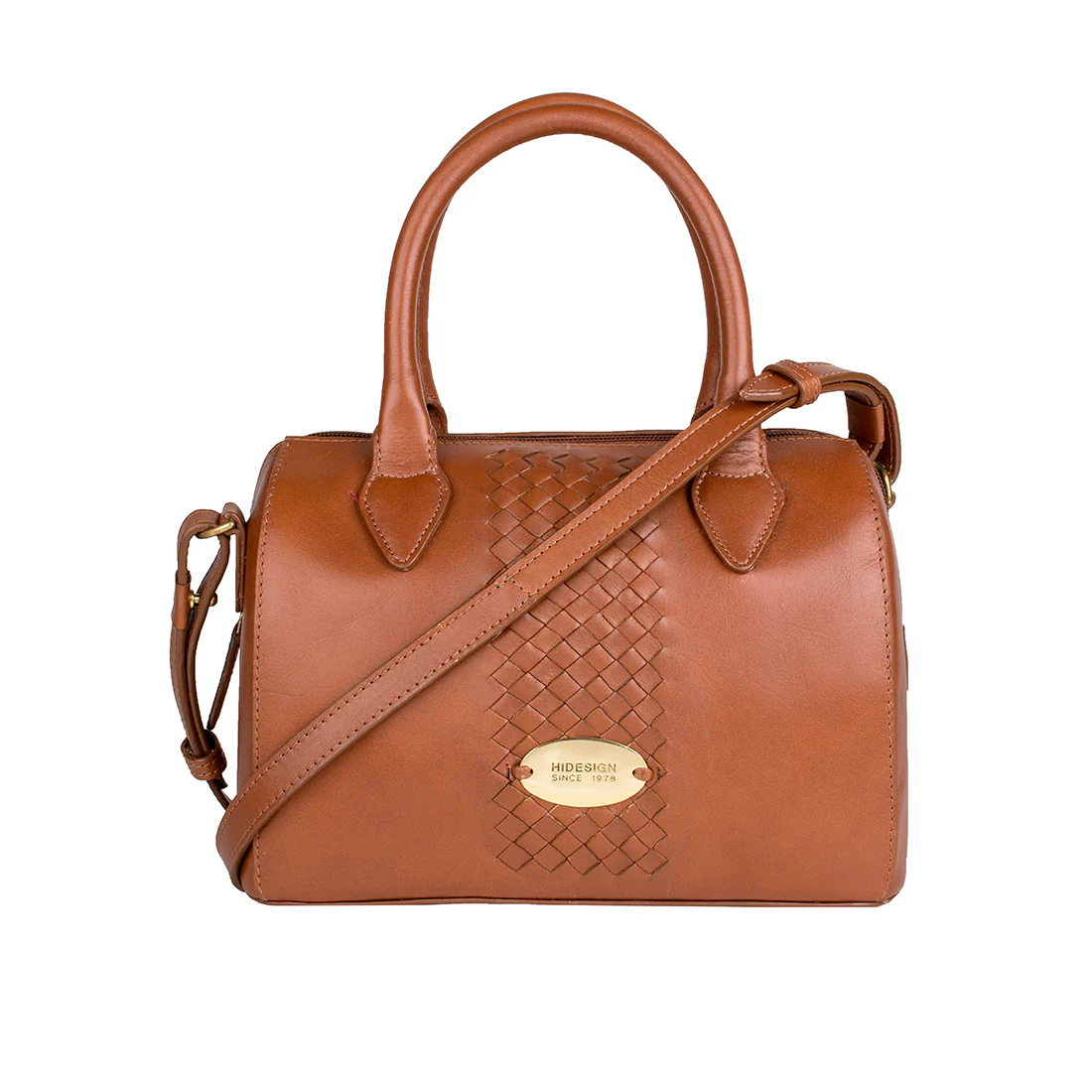 Treccia 03 Tan Leather Satchel