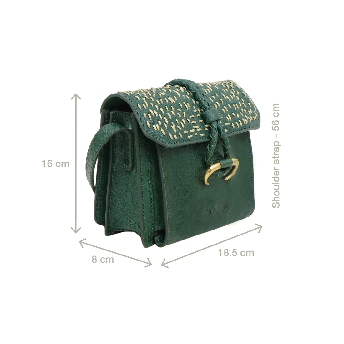 Tuareg - 01 Green Leather Sling Bag - Image 3