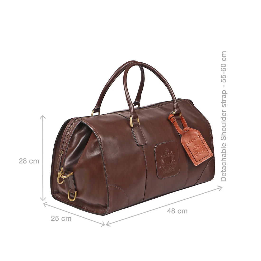 Tulsa 3 Brown Leather Duffle Bag - Image 3