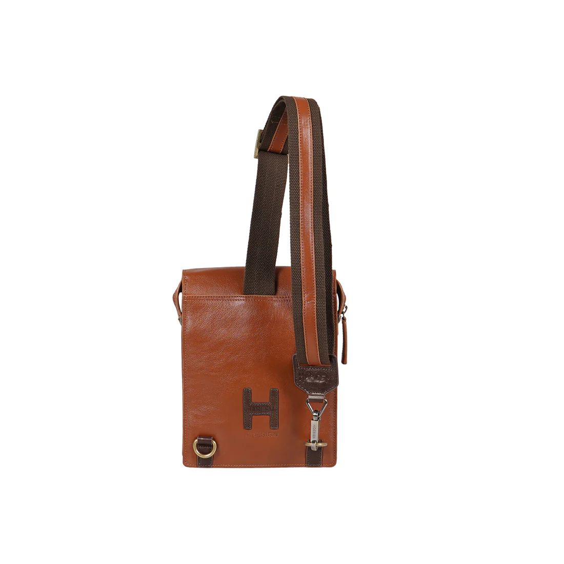 Tupac 01 Brown Leather Crossbody - Image 4