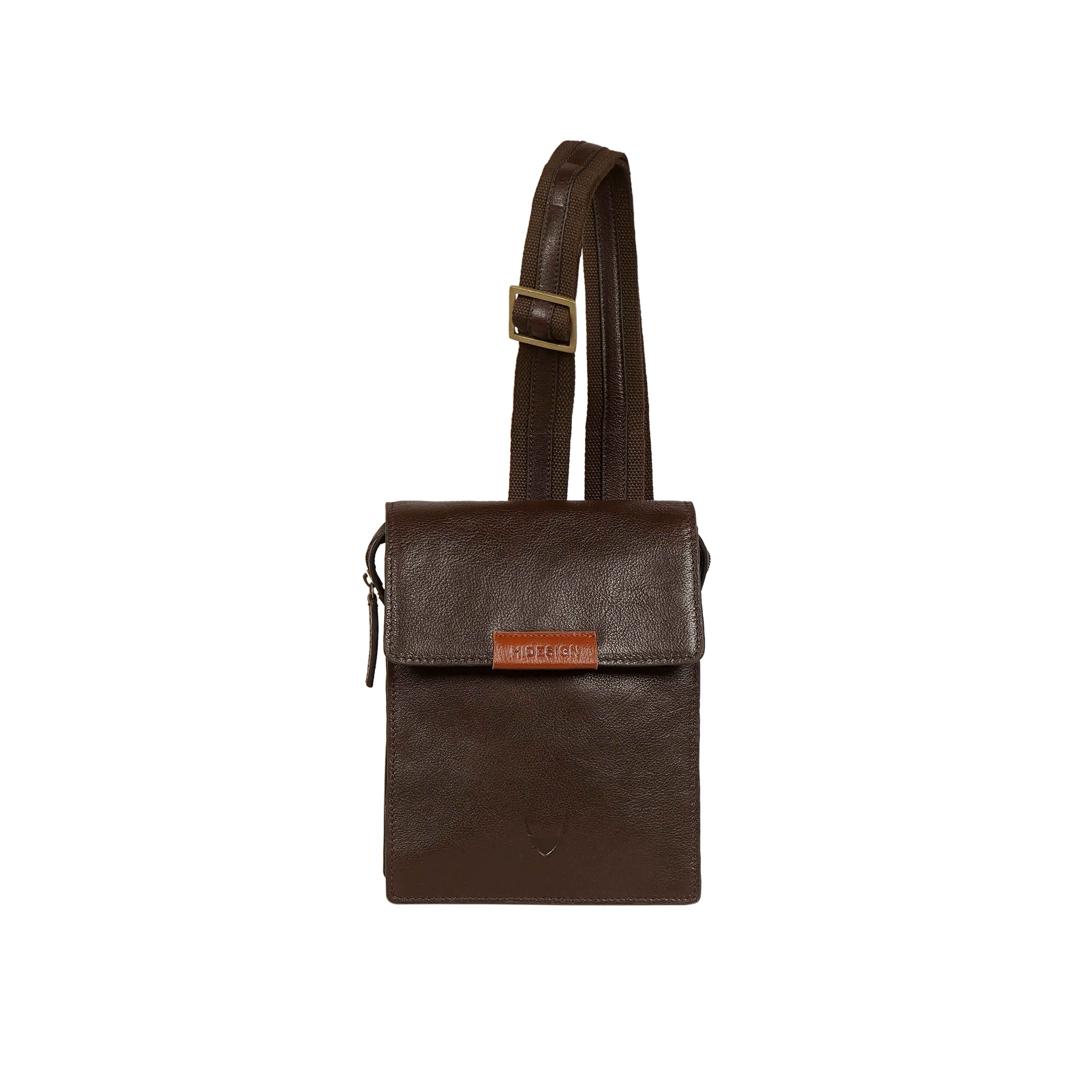 Tupac 01 Brown Leather Crossbody