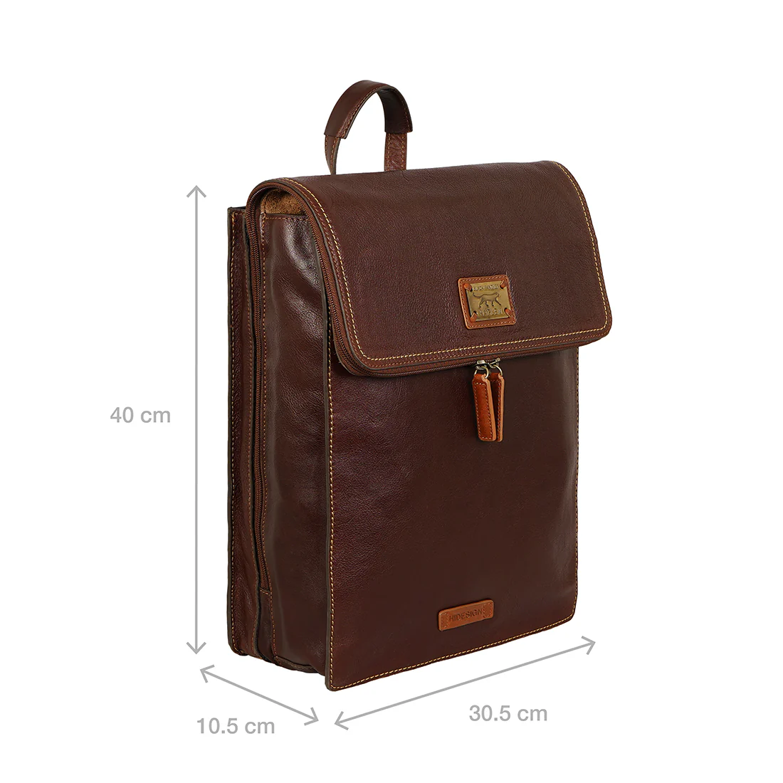 Tupac 02 Tan Leather Backpack - Image 3