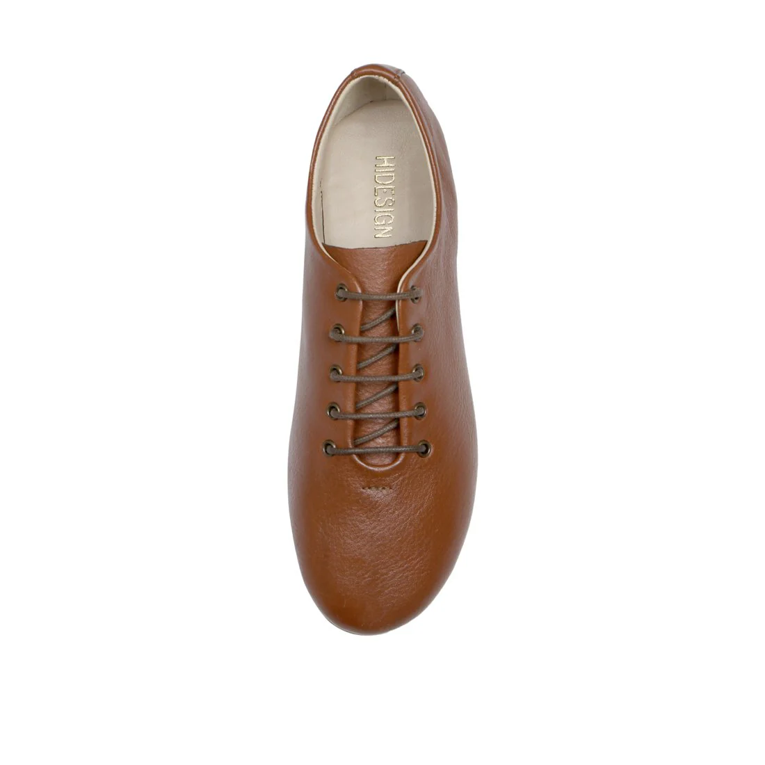 Twiggy Women's Tan Leather Derby Shoes - Image 4