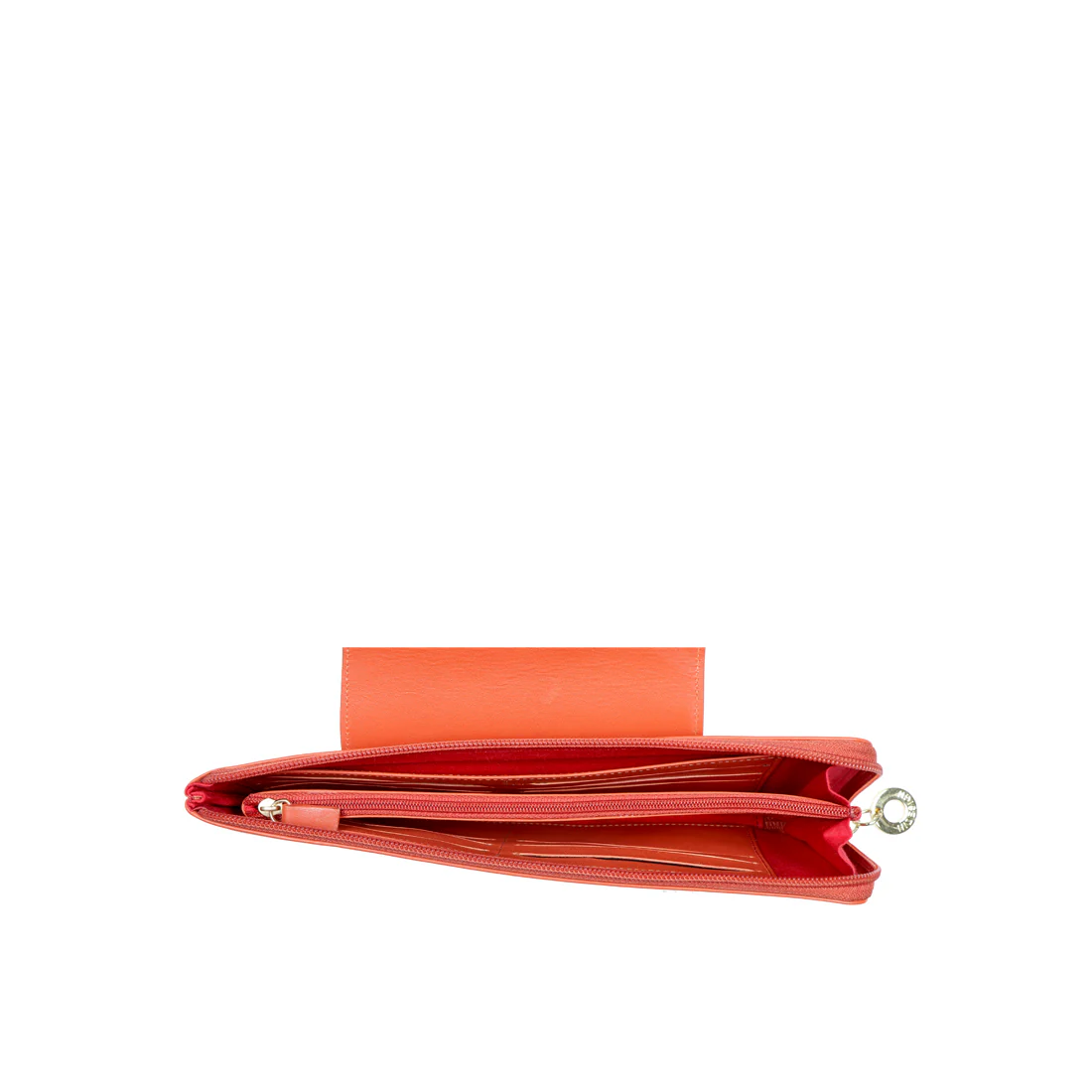 Twilight W1  Orange Leather Zip Around Wallet - Image 5