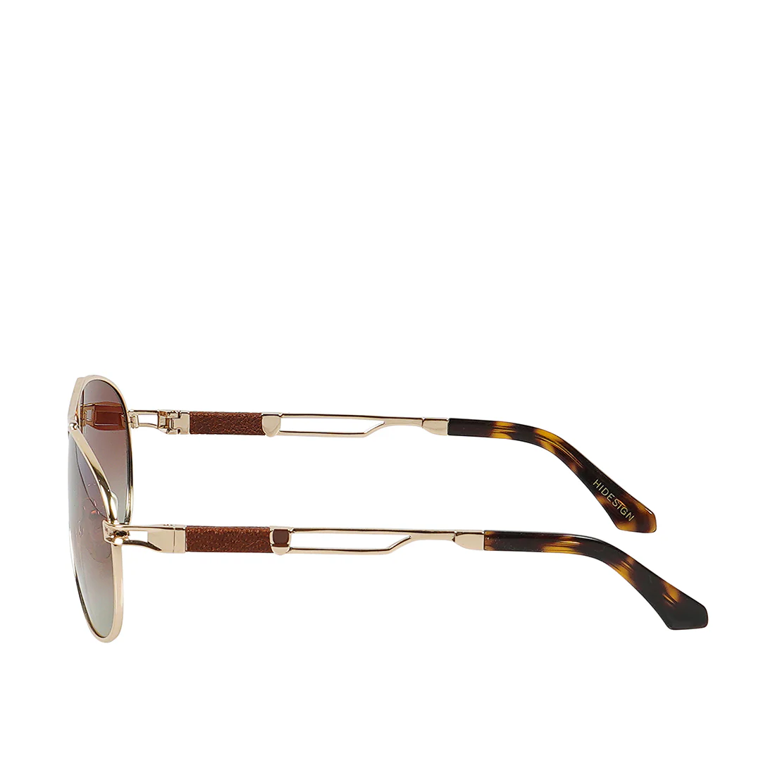 Ulysses Men's Brown Aviator Sunglasses - Image 6