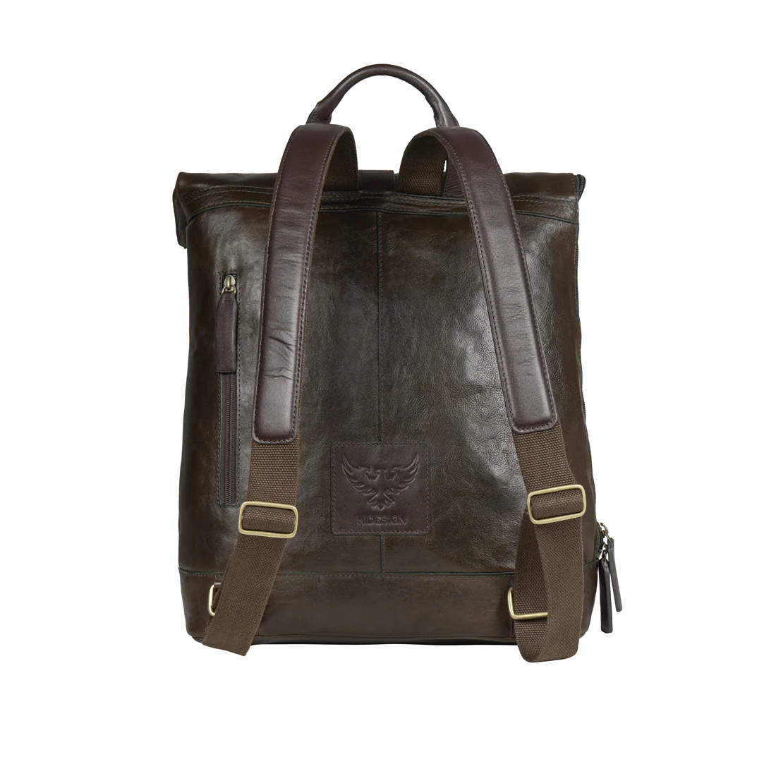 Uncle Ho 03 Green Leather  Backpack - Image 3