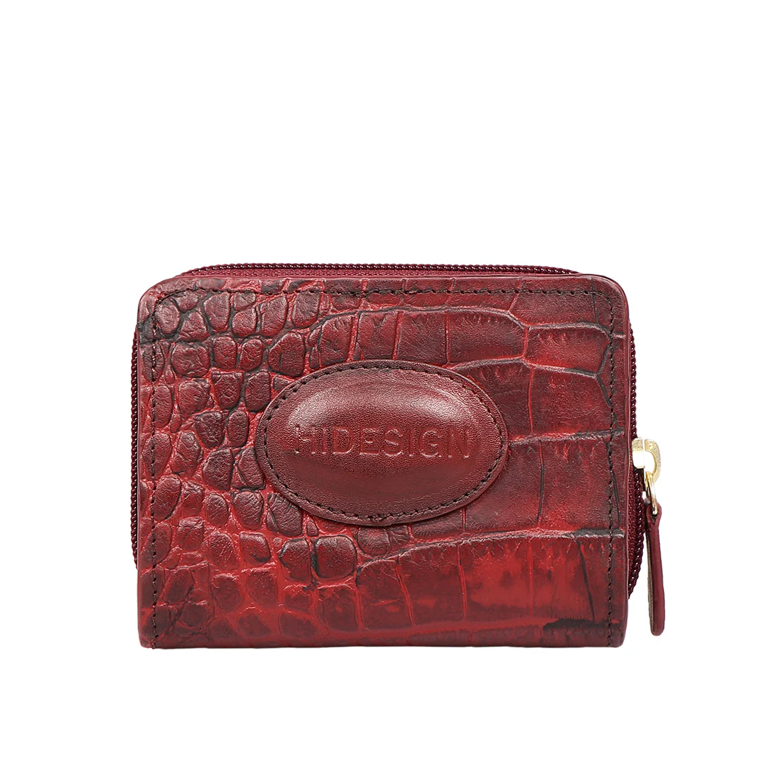 Valencia W1 Marsala Leather Zip Around Wallet