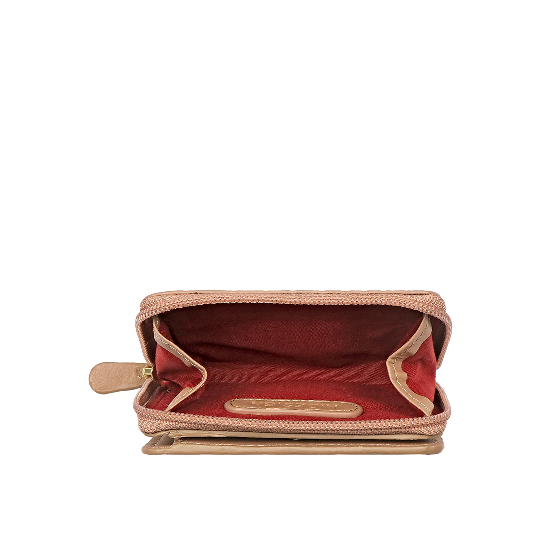Valencia W1 Nude Leather Zip Around Wallet - Image 8