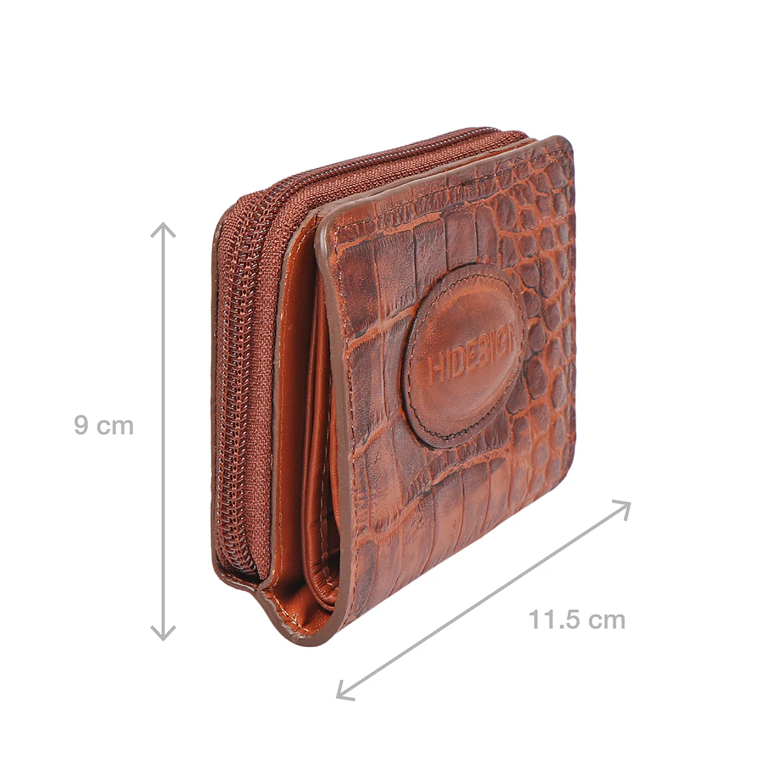 Valencia W1 Tan Leather Zip Around Wallet - Image 3