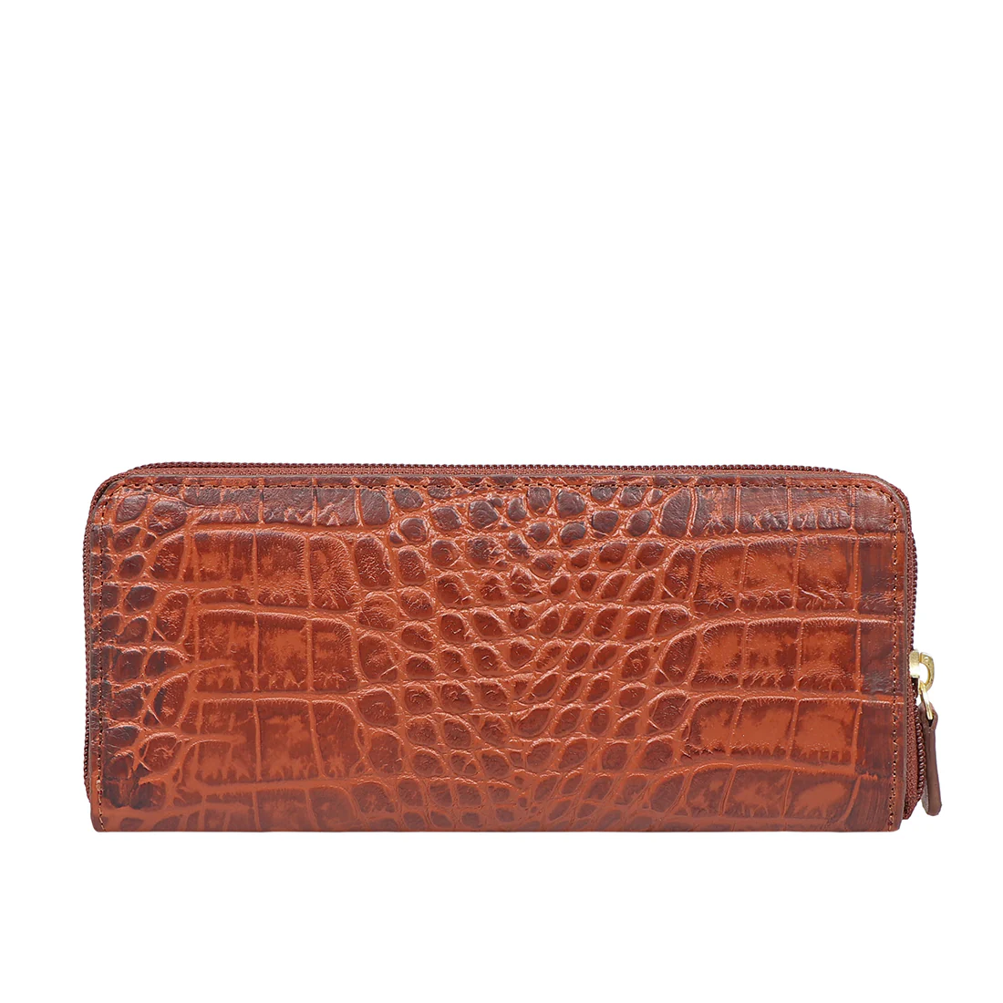 Valencia W2 Tan Leather Zip Around Wallet - Image 4