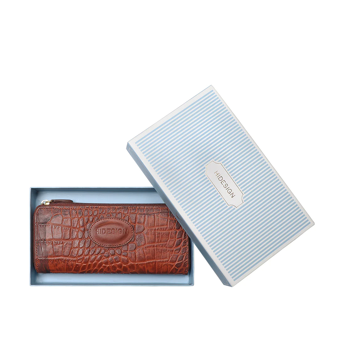 Valencia W2 Tan Leather Zip Around Wallet - Image 7